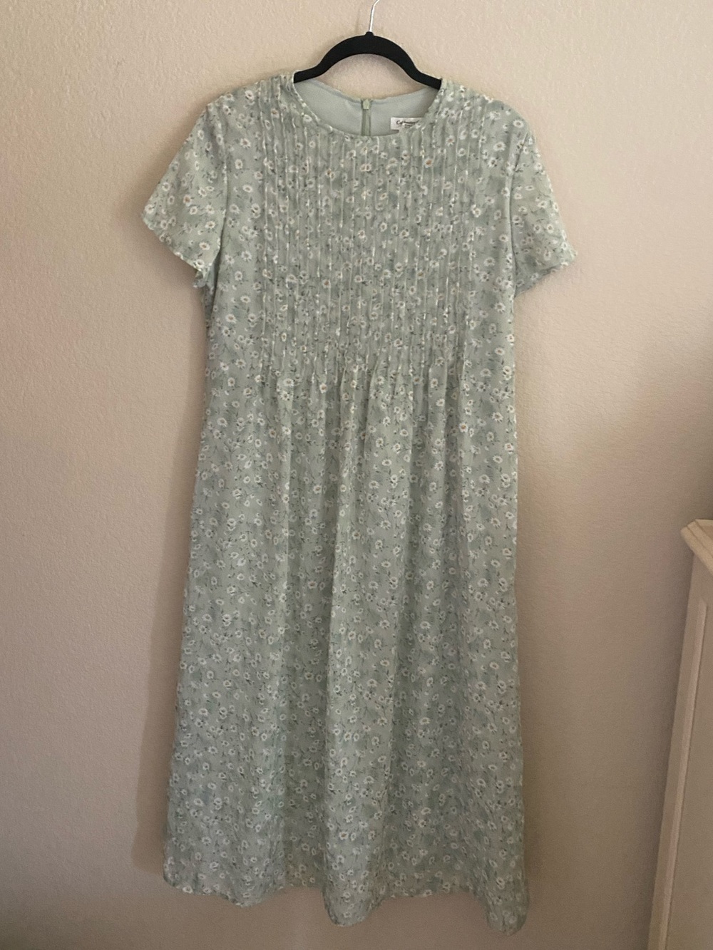 Women's Mint Green Floral Dress